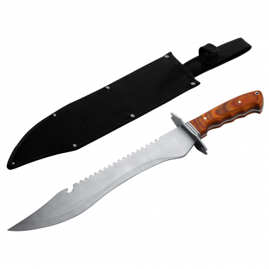 Details about   THE HUNTER'S CHOICE 25" HI-CARBON STEEL HUNTING SWORD WITH LEATHER SHEATH 