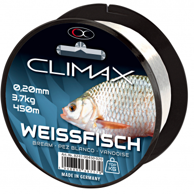 Climax Prey Fish Line Coarse Fish (white, 450 m)