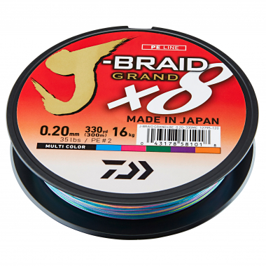 Daiwa Fishing Line J-Braid Grand X8 (multi-color, 150 m)