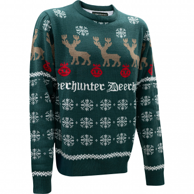 Deerhunter Christmas Jumper Unisex (Green Check)