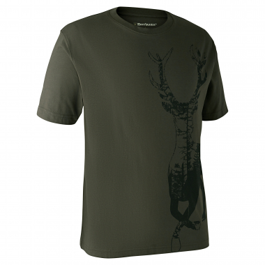 Deerhunter Men's T-Shirt with Stag motif