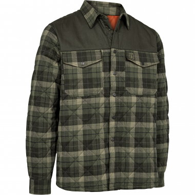 Elbert Lined Shirt Jacket Men (Green Check)