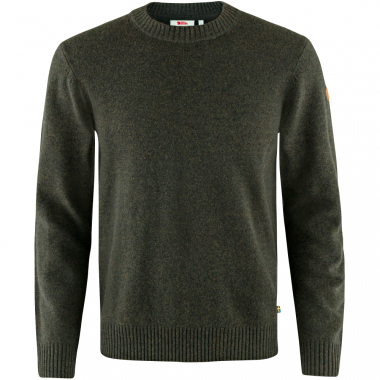 Fjällräven Men's Övik Round-Neck Sweater M Men (Dark Olive)