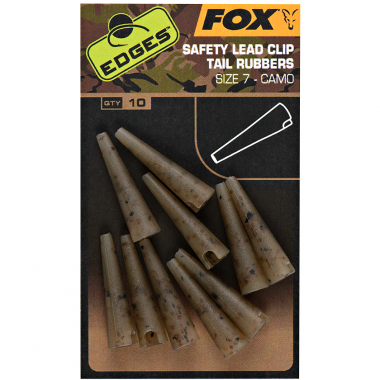 Fox Carp EDGES™ Camo Safety Lead Clip Tail Rubbers (Size 7)