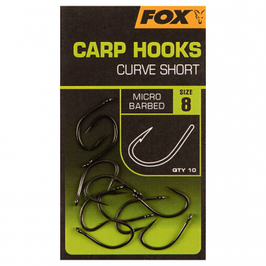 Fox Carp Hook Curve Short (Sz. 8)