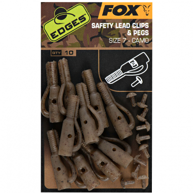 Fox EDGES™ Camo Safety Lead Clip & Pegs (Size 7)