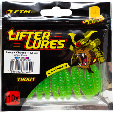 FTM Lifter Lures Larvy, Apple Green