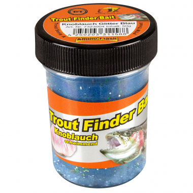 FTM Trout Dough Trout Finder Bait Floating (Blue, Garlic)