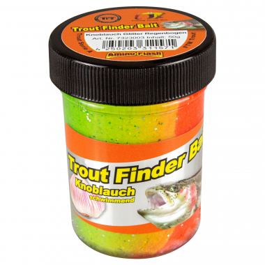 FTM Trout Dough Trout Finder Bait floating (Rainbow, Garlic)