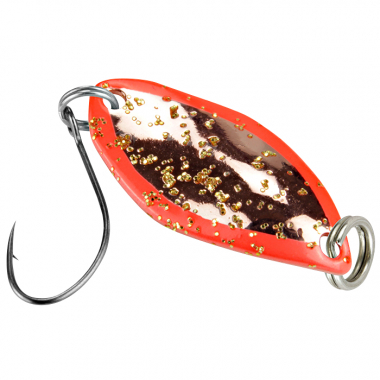 FTM Trout Spoon Fly (1.2 g, Red/Copper Glitter UV)