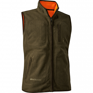 Gamekeeper Fleece Vest For Men, Reversible (Safety Orange)