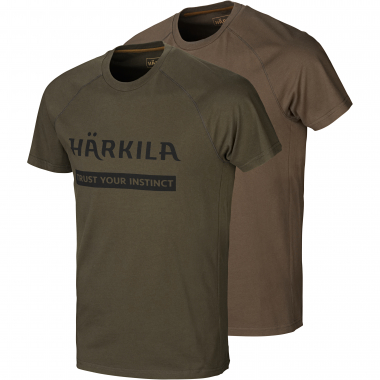 Härkila Men's T-Shirt Logo (Pack of 2)