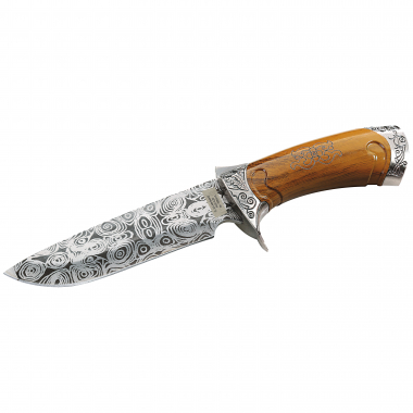 Herbertz Belt knife Damascus design