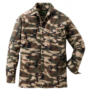 il Lago Basic Men's Fleece Shirt Nandi (camouflage)