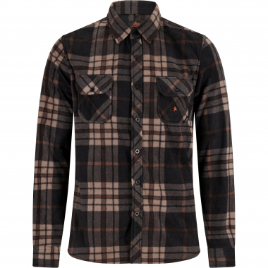 il Lago Basic Winterberg Fleece Shirt Men (Anthracite/Brown)