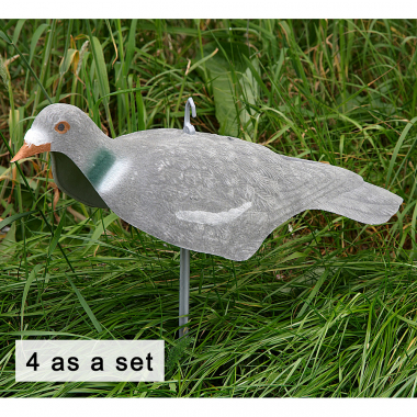 il Lago Passion Decoy-pigeon Half Mold powdered (4 as a set)
