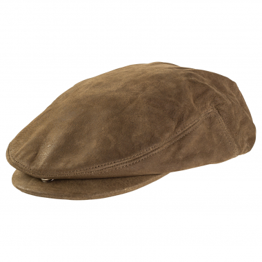 il Lago Prestige Leather Cap Wolf Men (Olive)