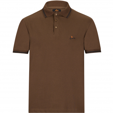il Lago Prestige Polo shirt Pique (brown)