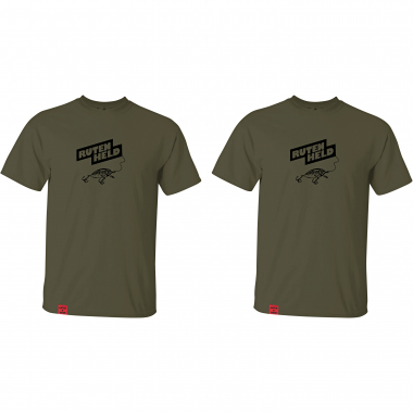 il Lago Prestige Set Of 2: T-Shirt ‘Rutenheld’ Men (Olive)