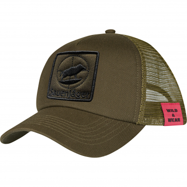 il Lago Prestige Trucker Cap ‘Sauenjäger’ Unisex (Olive)