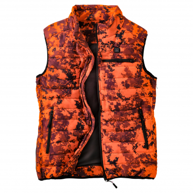 il Lago Red Level Heated Waistcoat Feuerland Men (Orange Camouflage)