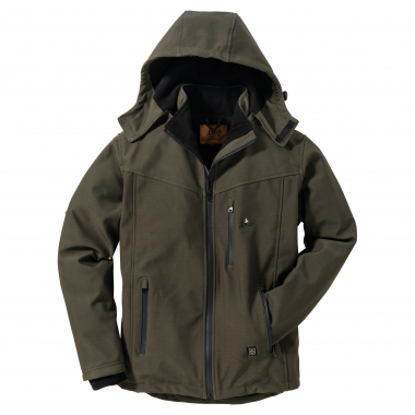 il Lago Red Level Softshell Jacket Feuerland Men, Heatable (Olive)