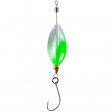 Iron Trout Troutbait Swirly Series Leaf Lure (WG)