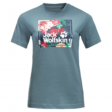 Jack Wolfskin Women's T-Shirt Flower Logo