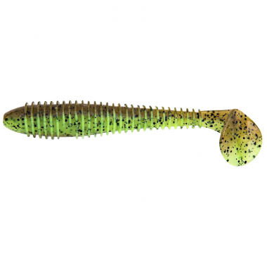 Keitech Fat Swing Impact (Green Pumpkin / Chartreuse)