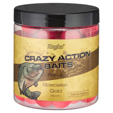 Kogha Pop Up Boilies Crazy Action Baits Specialist Gold (Marine Halibut)