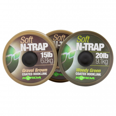 Korda Soft N-Trap Coated Hooklink (gravel Brown)
