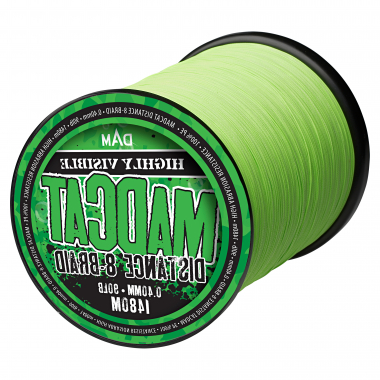 MAD CAT Fishing Line Distance Braid (fluo yellow/green)