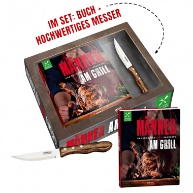 Männer am Grill - Das Buch, das Mann braucht!: im Set: Buch + hochwertiges Messer (Oliver Sievers, German Book)
