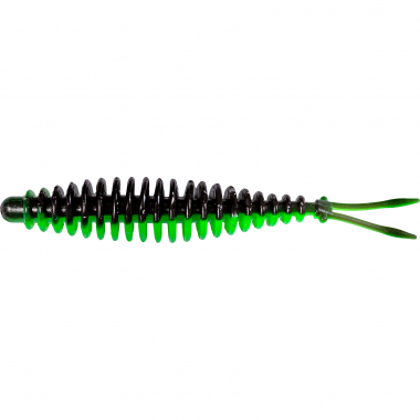 Magic Trout Softbait T-Worm V-Tail (Neon Green/Black)