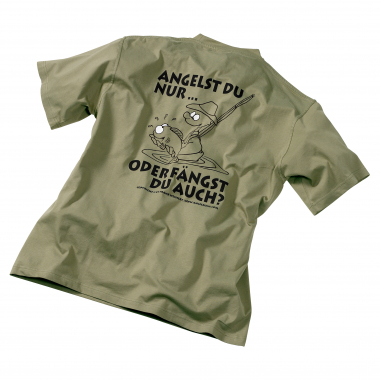 Men's Fishing T-Shirt "Angelst Du nur ... "