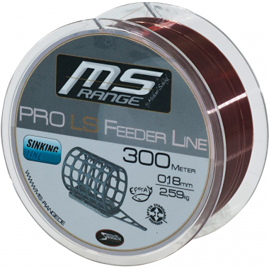MS Range Fishing Line MSR Pro LS Feeder (brown, 300 m)