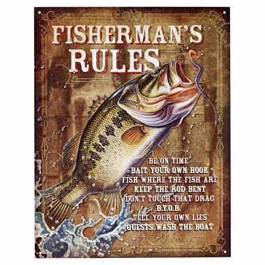 Nostalgic Fishing Shop Sign