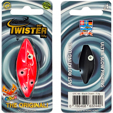 OGP Inline bait Twister (Black Clown)