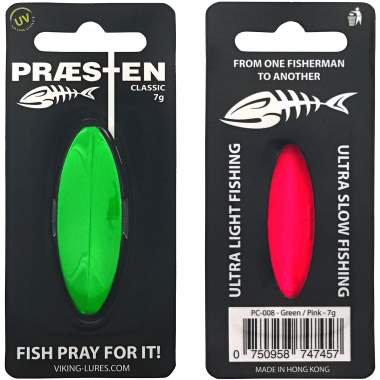 OGP Inline Lure Præsten Classic (Green Pink)