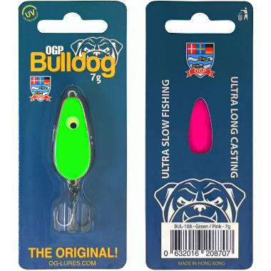 OGP Spoon Bulldog (Green / Pink, 7 g)
