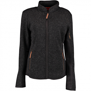 OS Trachten Detit Knitted Fleece Jacket Women (Anthracite)
