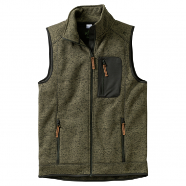OS Trachten Men's Knitted Fleece Vest