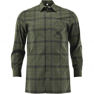 OS Trachten Men's Shirt 1/1 Sleeve Comfort Fit Men (Olive)