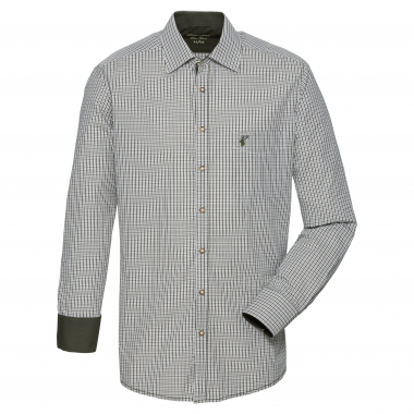 OS Trachten Snivy Shirt 1/1 Sleeve Slim Fit Men (Dark Green)