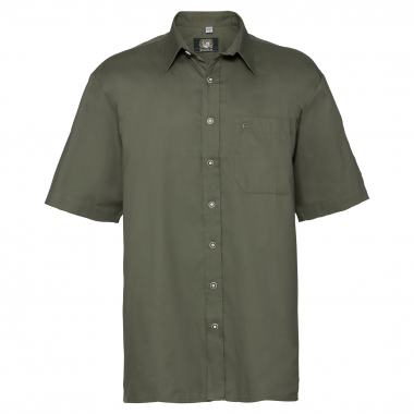 OS Trachten Uxdeya Shirt 1/2 Sleeve Comfort Fit Men (Traditional Green)