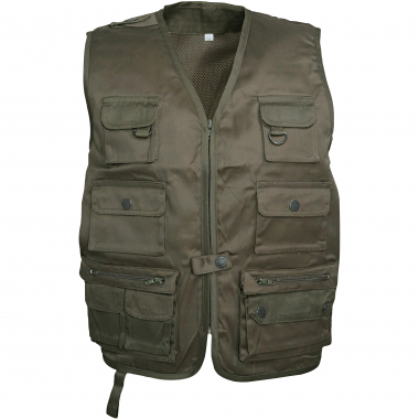 Percussion Kids' Reporter vest (olive)