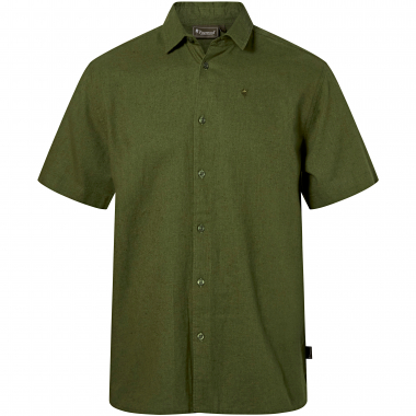 Pinewood Värnamo Hemp Mix S/S Shirt Men (Pine Green)