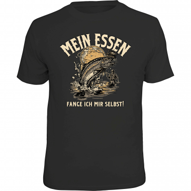 Rahmenlos "Mein Essen fange ich mir selbst!" T-Shirt Men (Black)