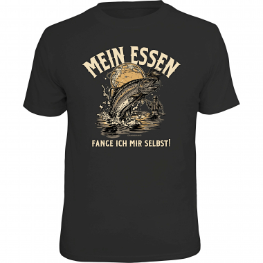 Rahmenlos Men's T-Shirt "I catch my food myself!" (German version only)