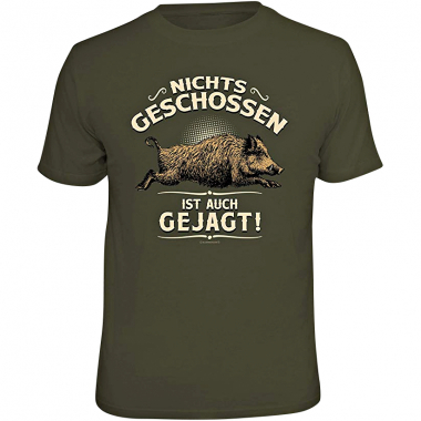 Rahmenlos Men's T-Shirt "Unfired is also hunted!" (German version only)